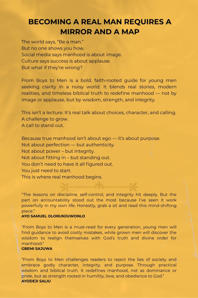 from boys to men back cover